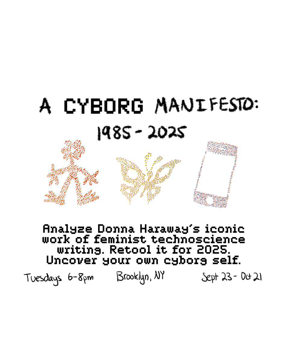 flyer for cyborg manifesto class