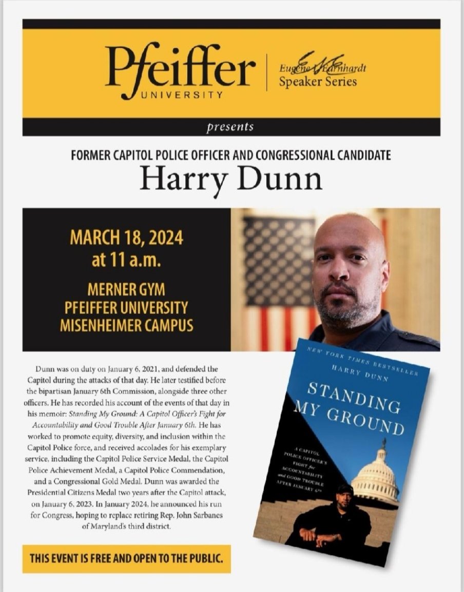 Pfeiffer University Earnhardt Speaker Series