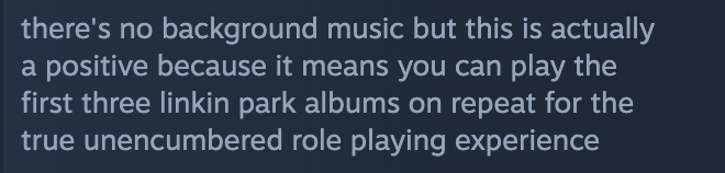 From Our Steam Reviews.