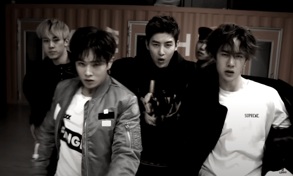 screenshot of Uniq dancing choreo to Tyga's