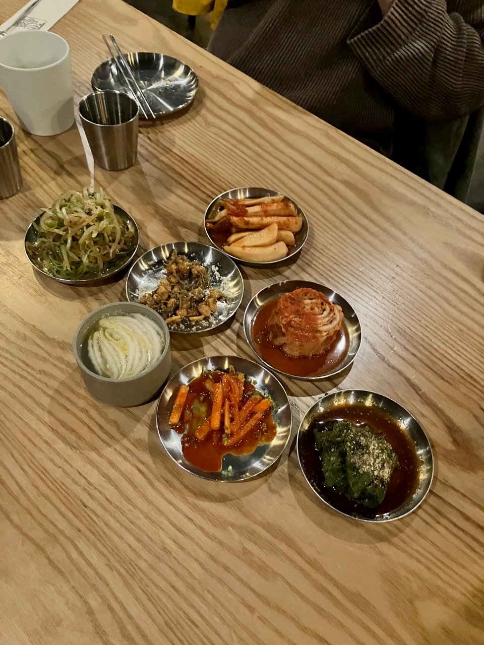 A selection of banchan from the San Francisco-based Korean restaurant San Ho Won