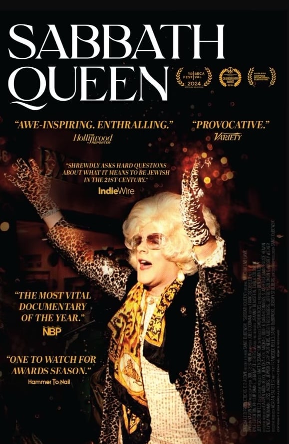 A poster for the documentary Sabbath Queen