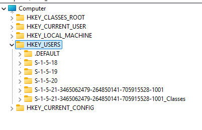 HKEY_USERS