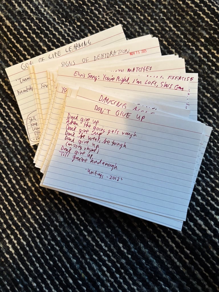 index card based spark file