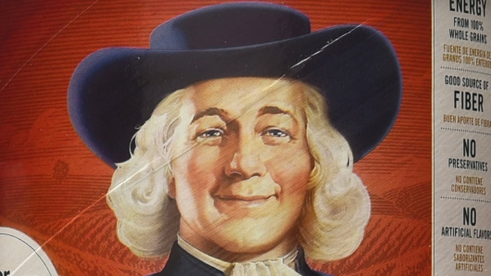 The Quaker Oats guy on the label of Quaker Oat