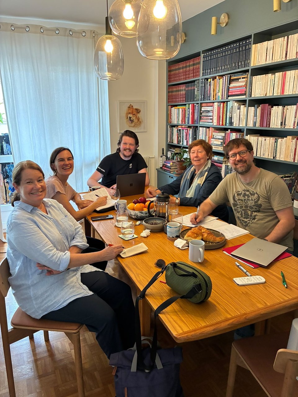 My writing group at their recent meetup.