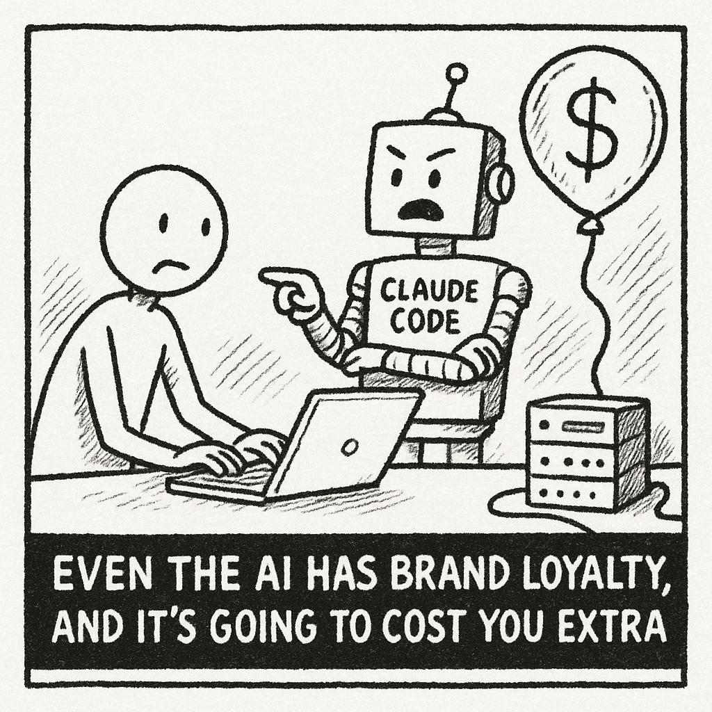EVEN THE AI HAS BRAND LOYALTY, AND IT'S GOING TO COST YOU EXTRA.