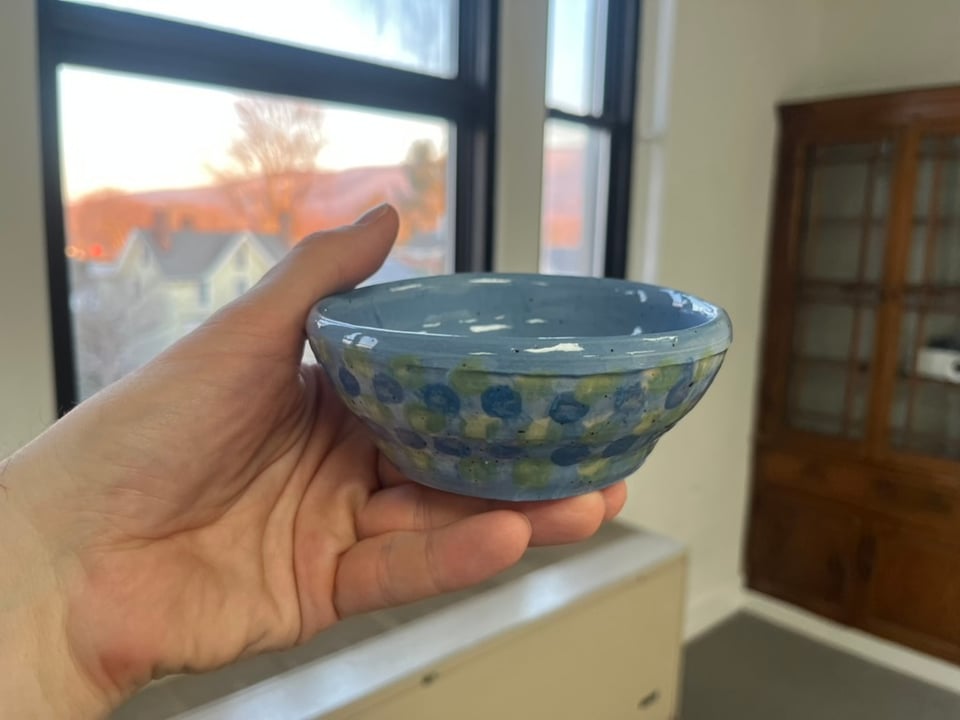 Jesse's first go at pottery!