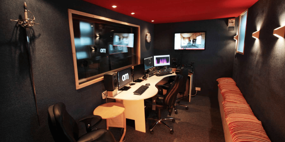 One of the recording studios at OMUK.