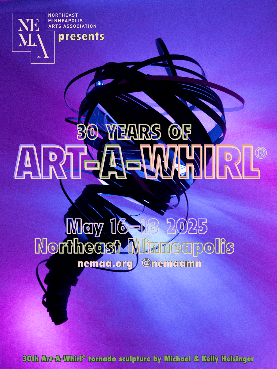 poster of art-a-whirl's 30th anniversary