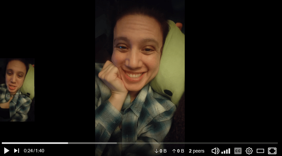 screengrab of the post on Peertube, looks almost indistinguishable from a Youtube video