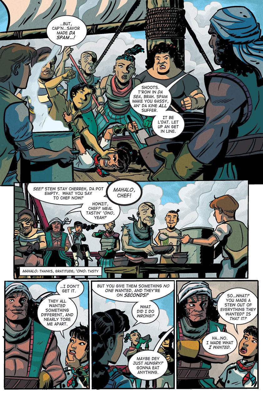 Page 9 of a new Savor comic by Kleid, Broglia and Reynoso