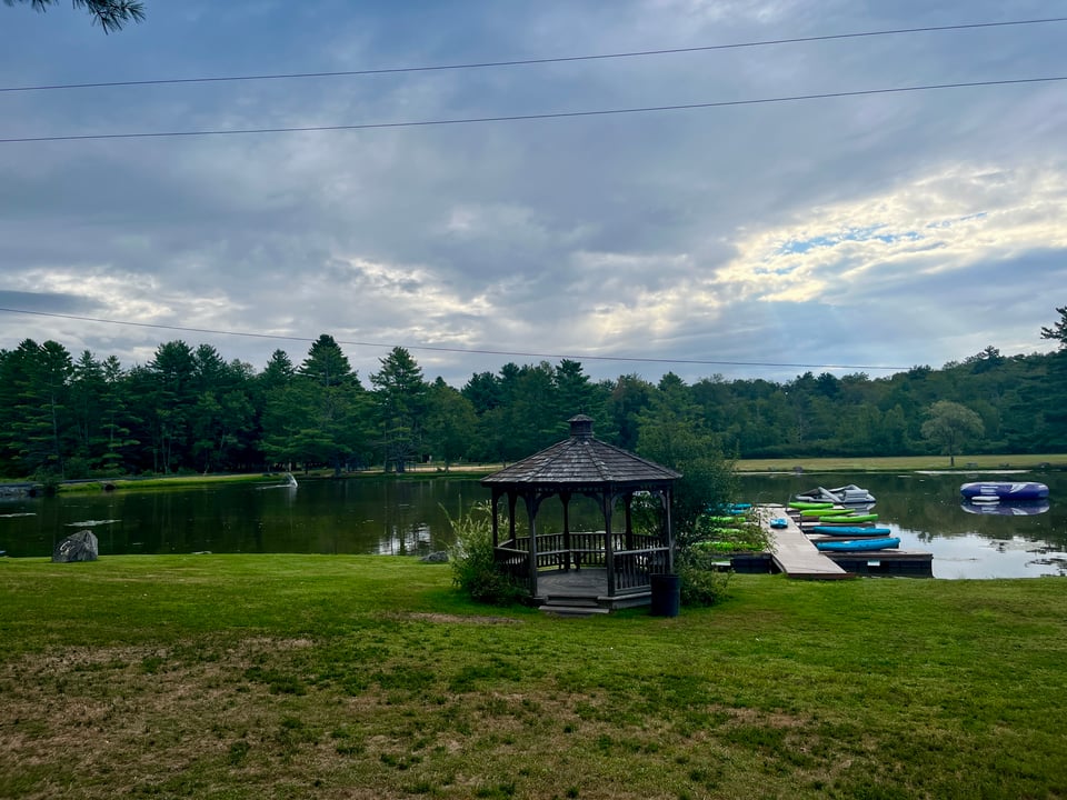 the lake at camp kennybrook