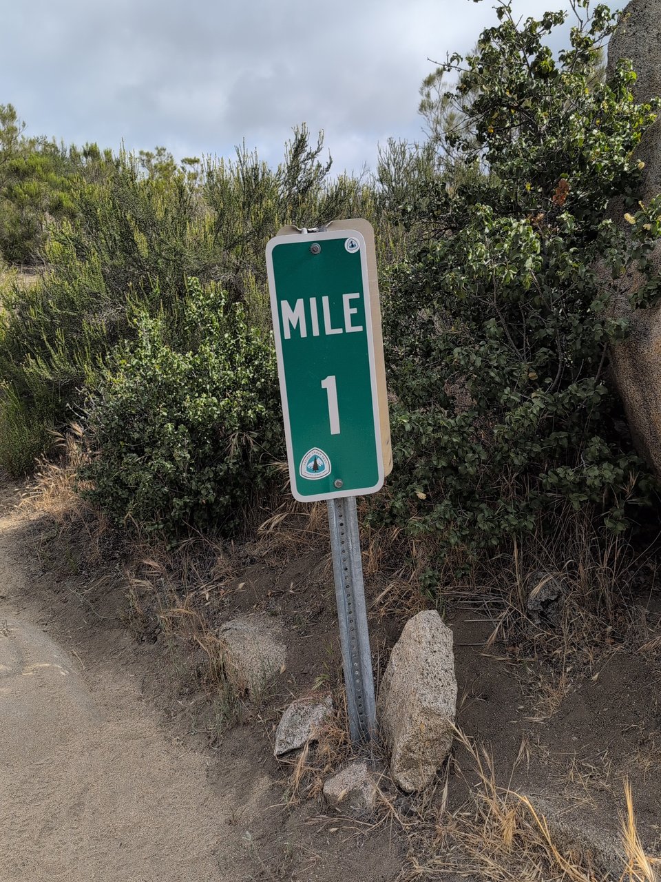PCT mile 1 sign