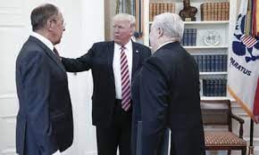 Trump in 2017 with his Russian pals