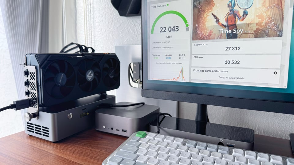 Aoostar AG03 plus AMD Radeon RX 9070 XT