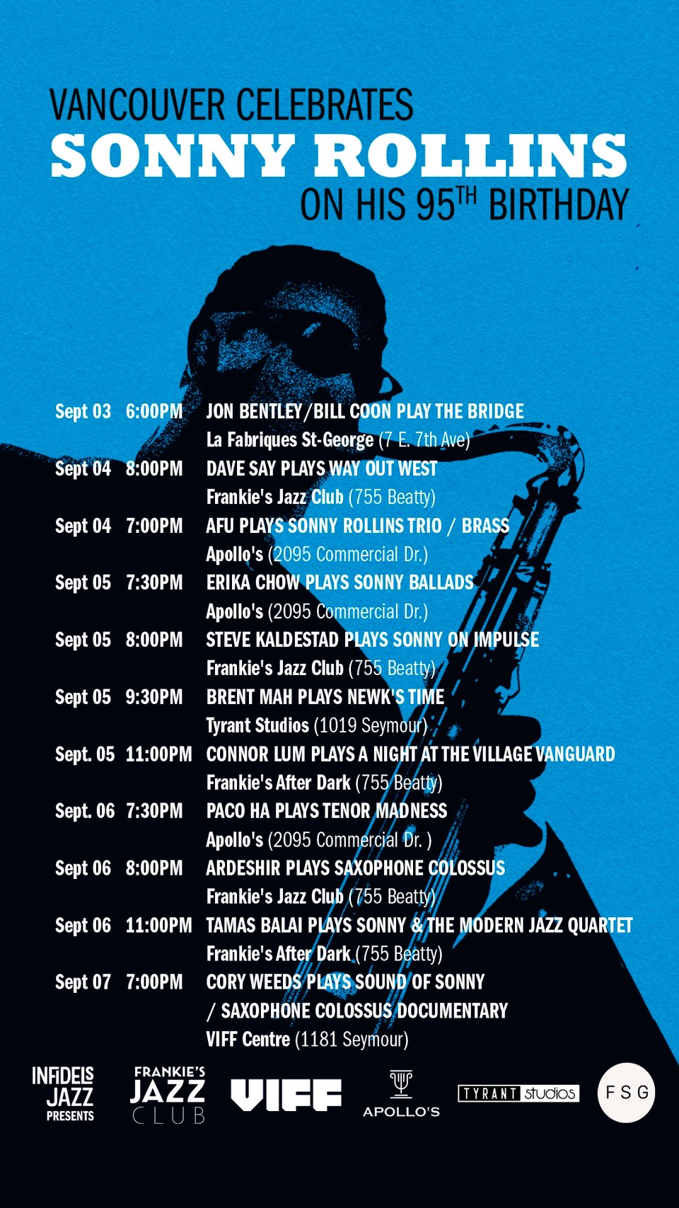 Vancouver Celebrates Sonny Rollins