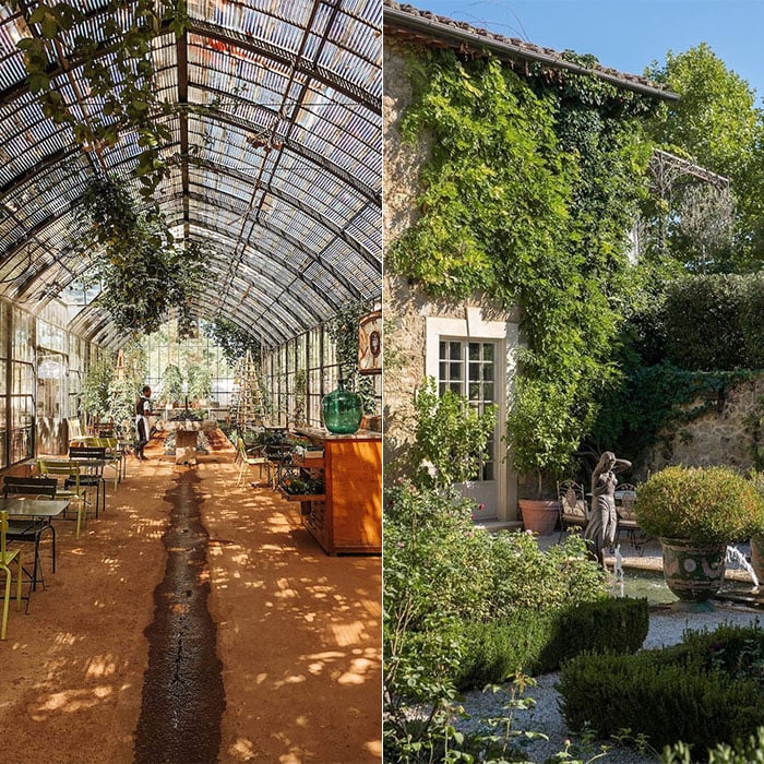 Links: Babylonstoren, rechts: Borgo Santo Pietro