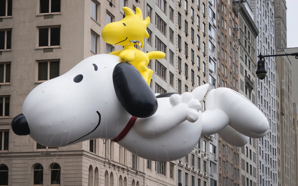 Snoopy and Woodstock, debuted in Macy’s Parade, 2013.