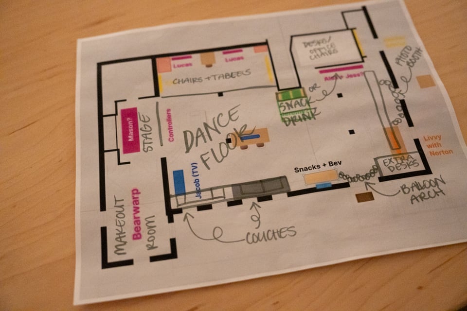 A repurposed floor plan.