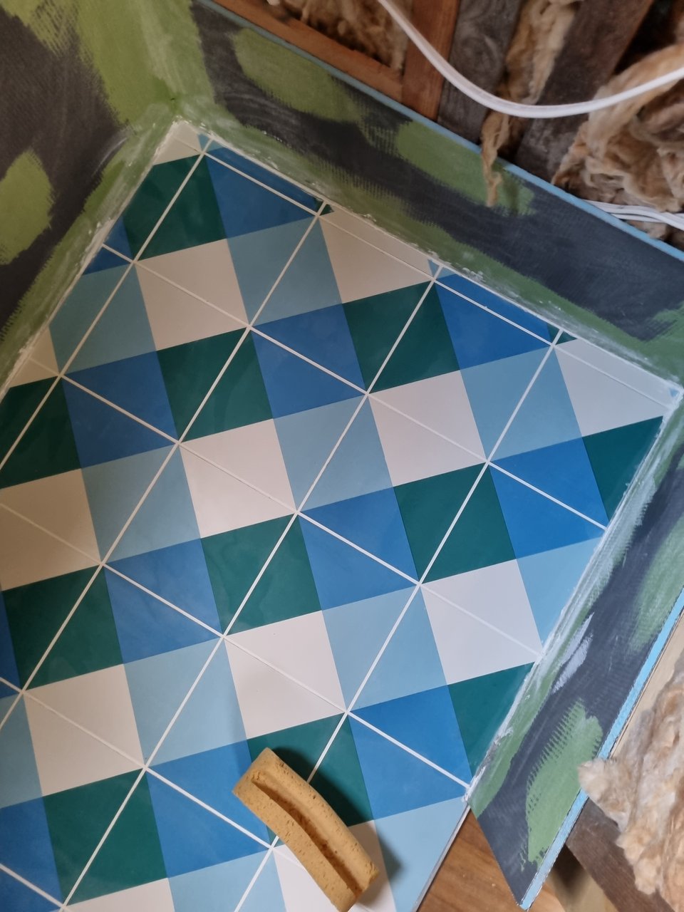 Finished grouted floor