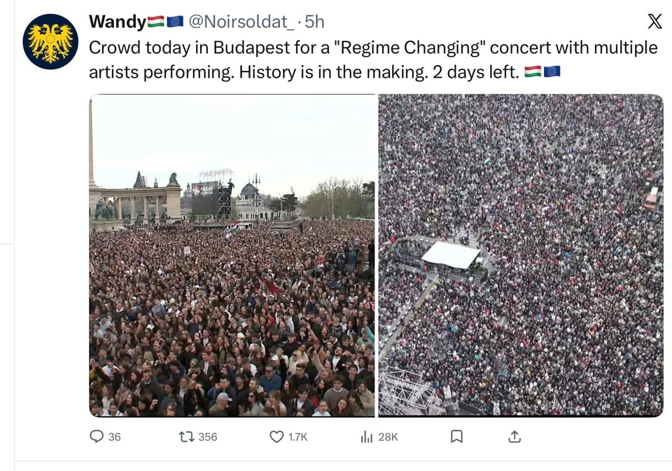 Come Sunday, Orban will be out. It is all over but the crying in the White House and in the Kremlin.