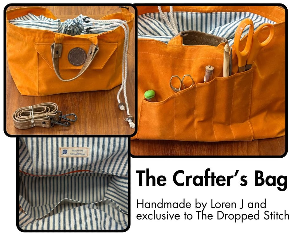 photo montage of the crafter's bag, a new type of bag