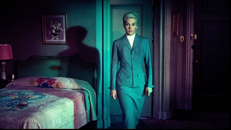 Still image from “Vertigo.”