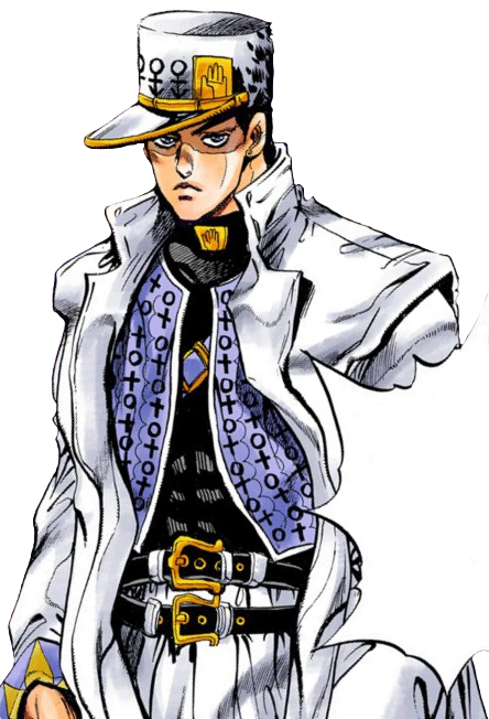 a man in a white coat and hat