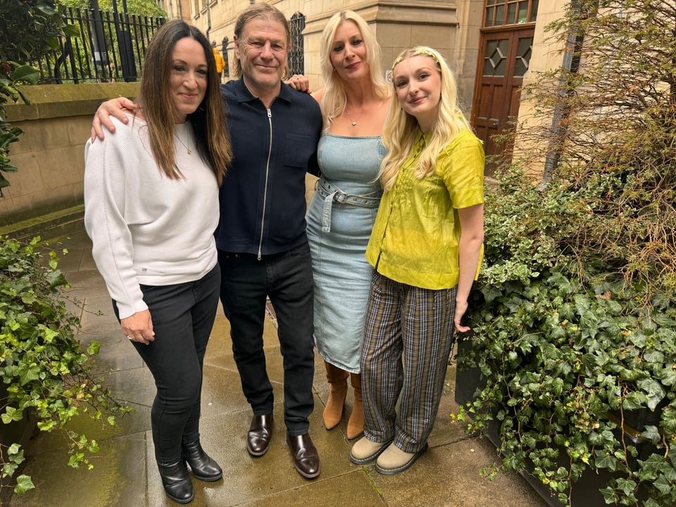 Members of the team with Sean in Sheffield