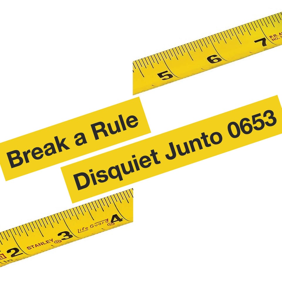 This is the cover image of the project. It shows a yellow ruler split in two, as well as the name and number of the project.