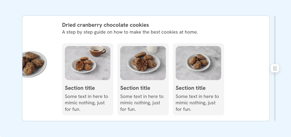 Fixed cookie plate in the left edge of the viewport
