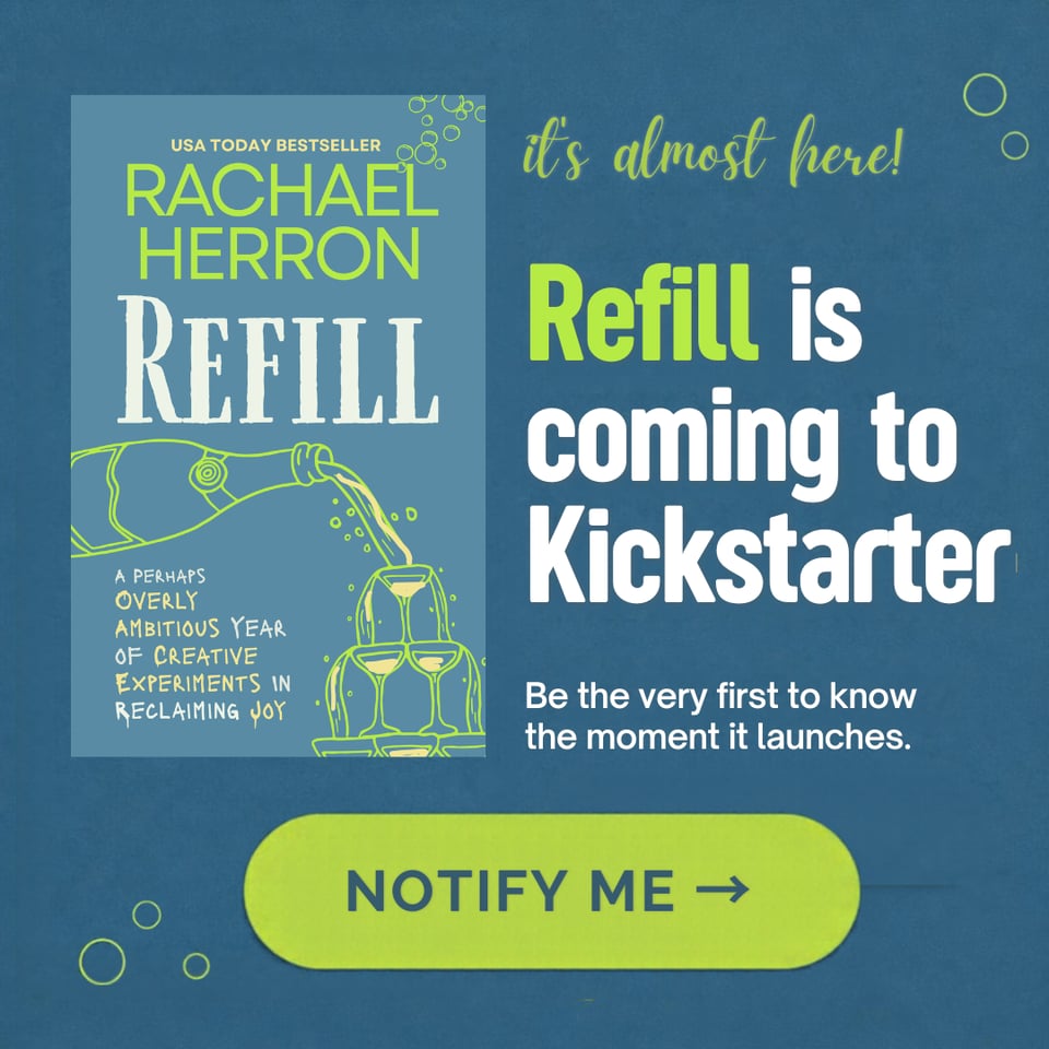 image of Refill memoir, coming soon to Kickstarter, click to be notified