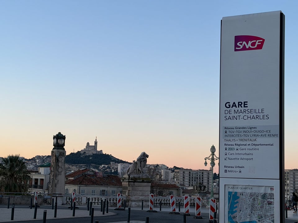 Dawn over Marseille France