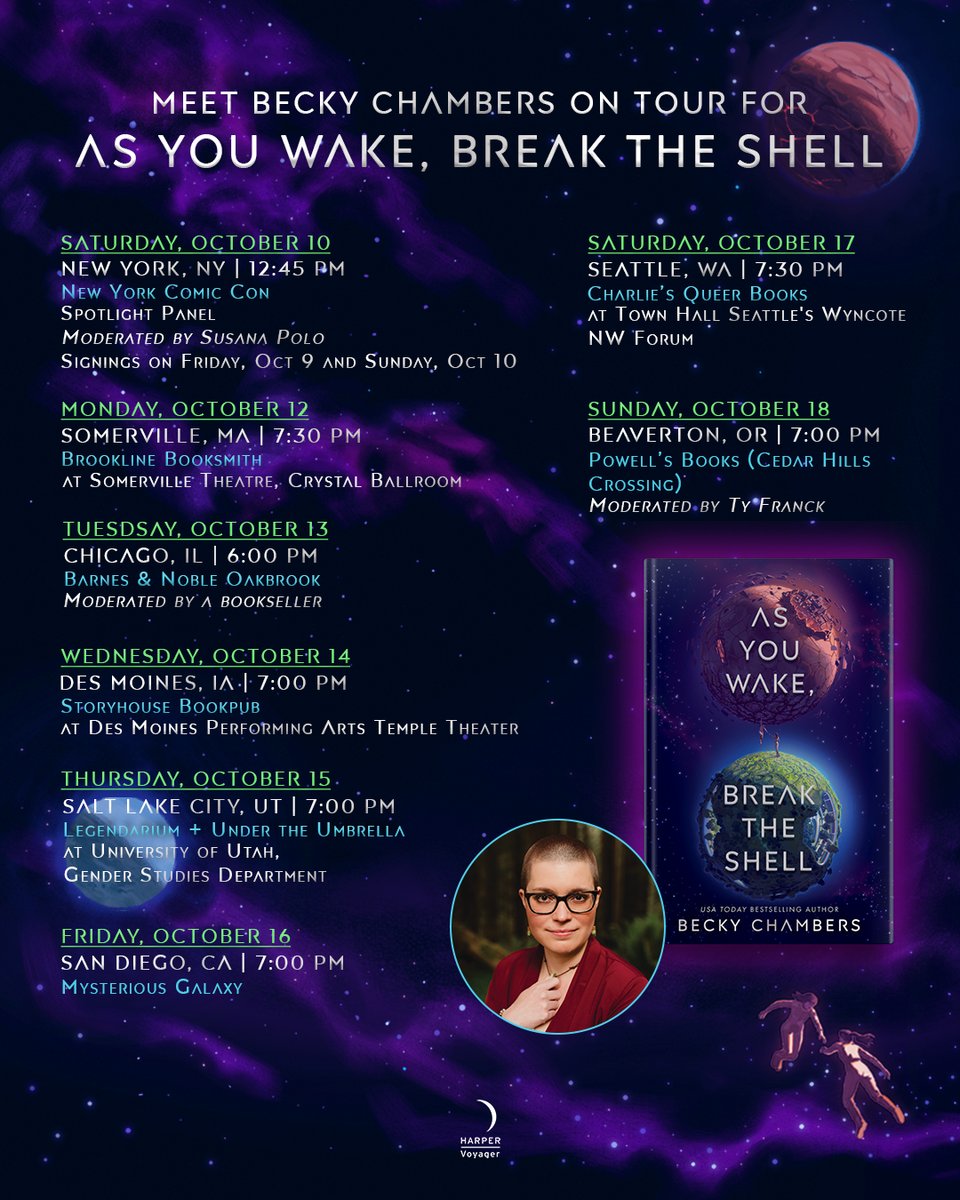 A poster for Becky's summer tour. Details on the events listed here can be found at otherscribbles.com/events-launches.