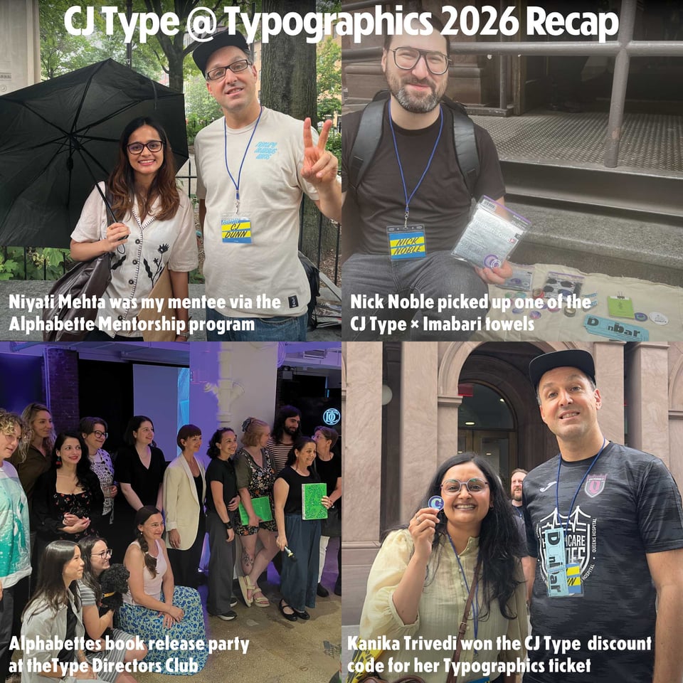 CJ Type @ Typographics 2026 Recap