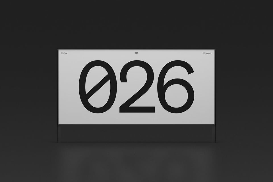 F12 Poster in dark mode with subtle reflection