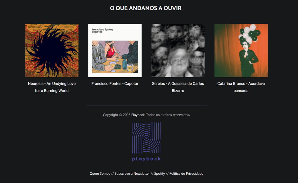 Recomendações Playback #64