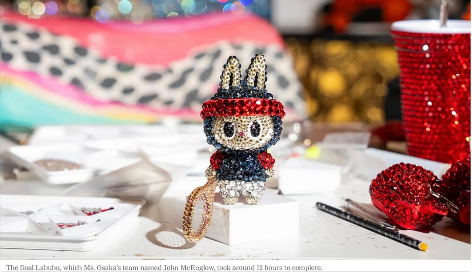 the final Naomi Osaka Labubus of the 2025 US Open