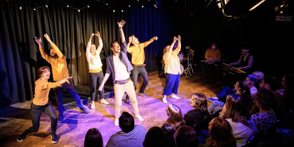 The stage at the Bristol Improv Theatre.