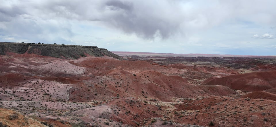 A photograph of the painted desert in eastern arizona