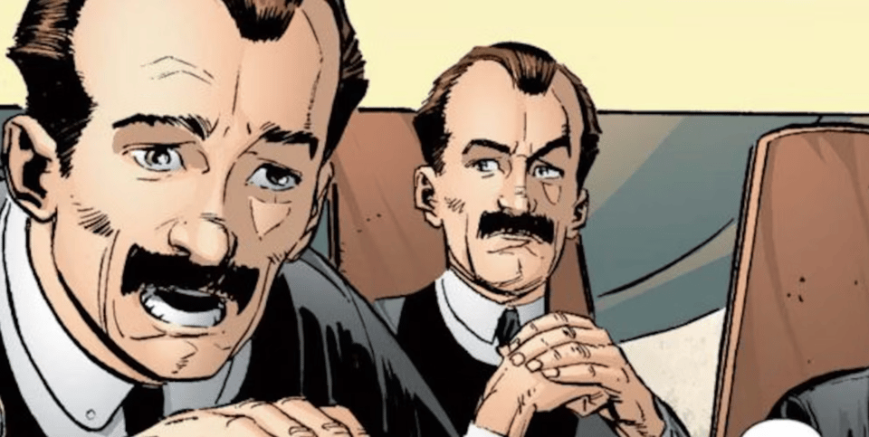 Time Variance Authority agents, the design of whom was based on Marvel editor Mark Gruenwald