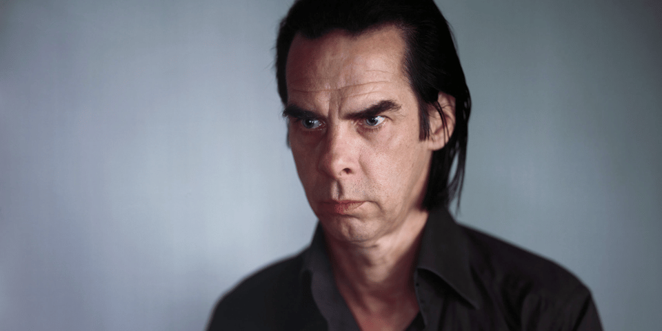 Nick Cave looking intense.