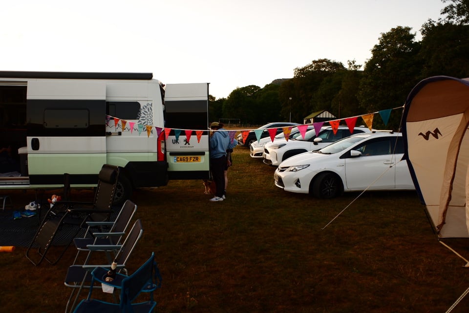 Campsite in Bamford, UK