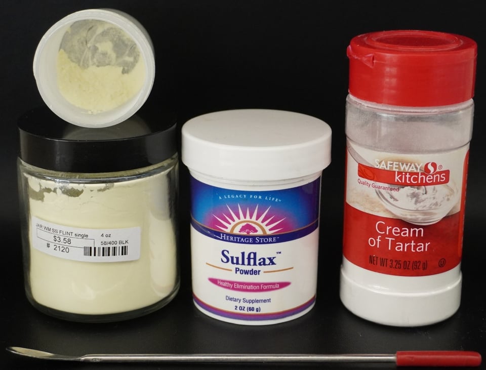 Sulfur-based laxatives with a little scoop