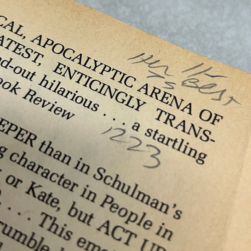 Annotation in People in Trouble reading "her best"