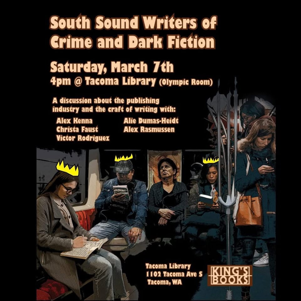 Promo for my upcoming library event. Details in text below.