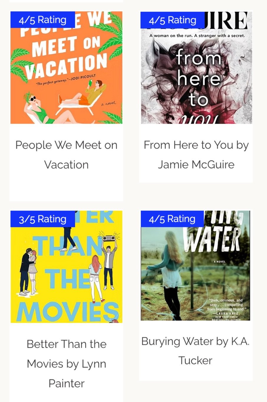 Image of the books reviewed by RatedBooks in July 2025.