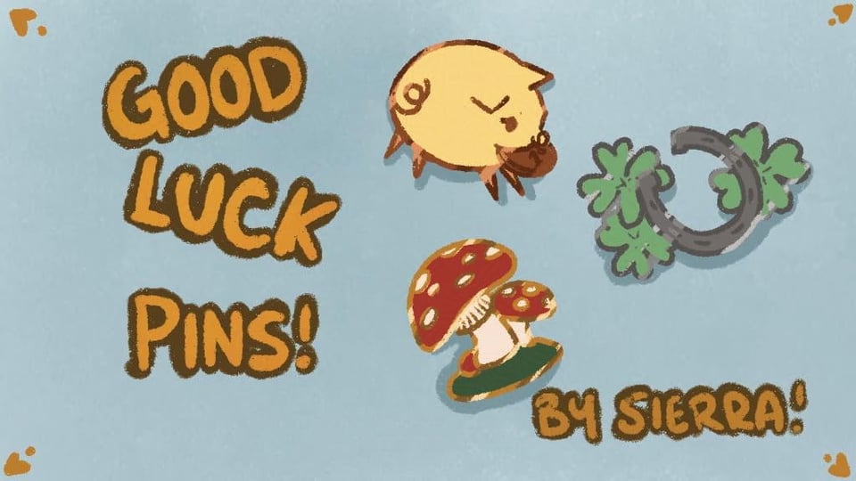 Good Luck Pins banner