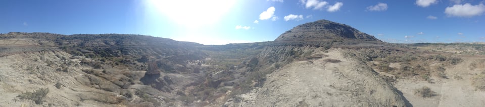 This is a panoramic photo I took in 2018 on a hike.